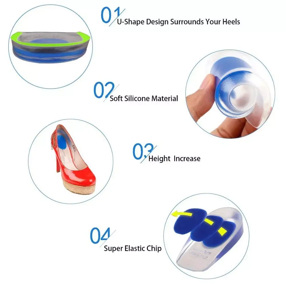 Silicone Insole Gel Cushion Foot Cushion Silicone Gel Heel Cups Heel 