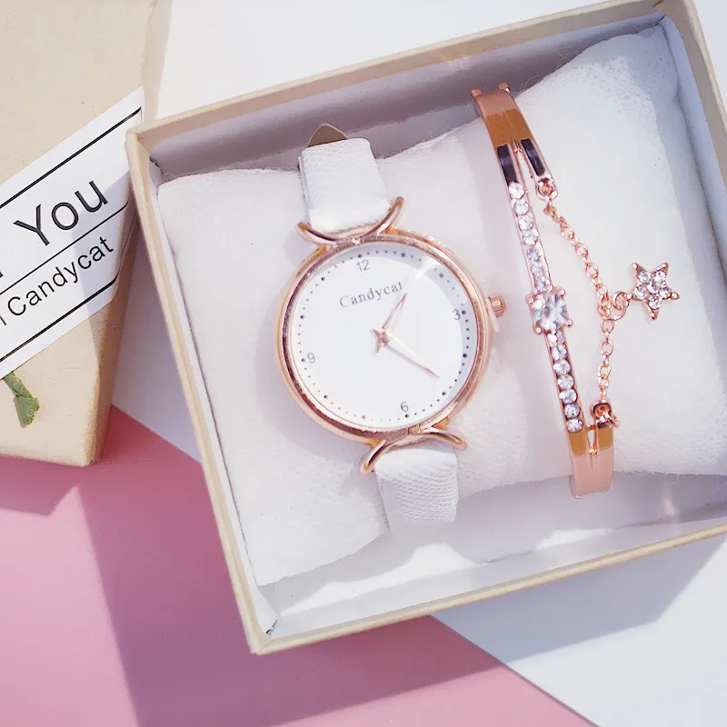Ladies Watch 2019 New Casual Fashion Quartz Watch Multicolor Leather Wristwatch Simple Designer Women Clock