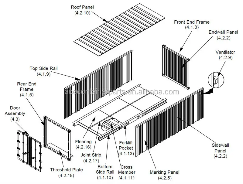 Reefer Container Spare Parts Ventilation T Floor Reefer Container Spare Parts Ventilation T Floor