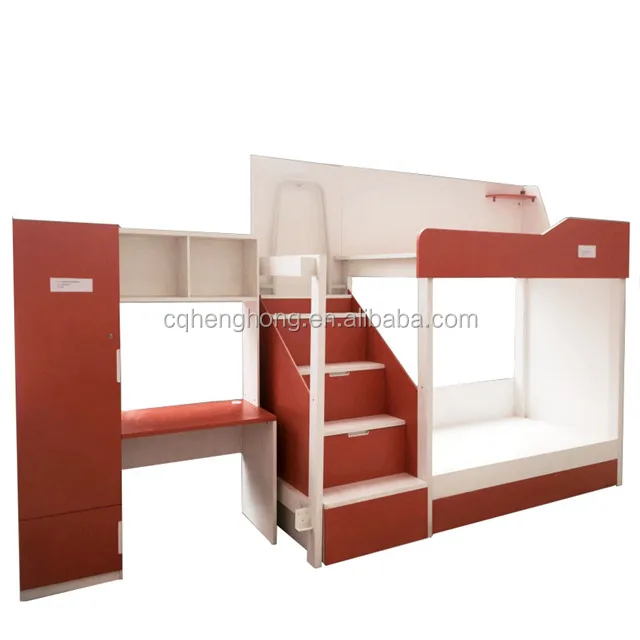 Easy Assembly China Smart Kids Bedroom Furniture Set With Desk