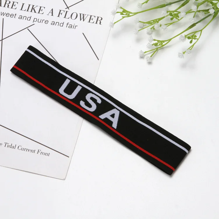 High Quality Sport Rubber Headband Soccer Football Elastic Hair Band