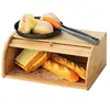 Cheap kitchen large wood bamboo bread box