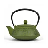 800ML Chinese Antique Enamel Cast Iron Teapot with Chinese Characters