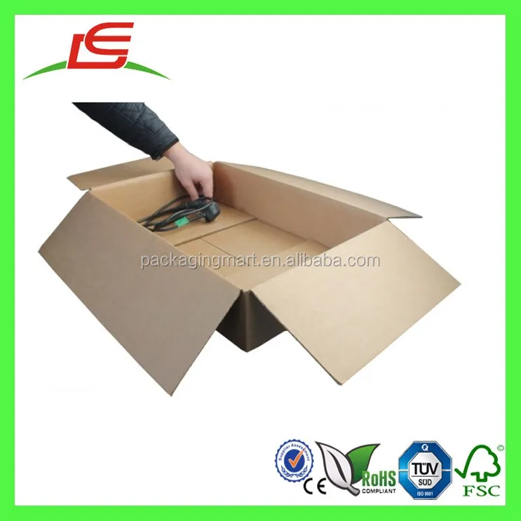 J899 Custom Folding Cardboard Laptop Shipping Boxes With Foam Insert