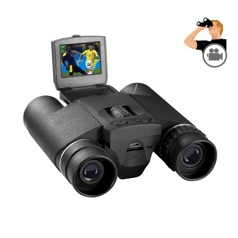 
HD 720P Digital Video Camera Binocular Telescope 10x25 Zoom Binoculars Telescope DVR Photo DB618 