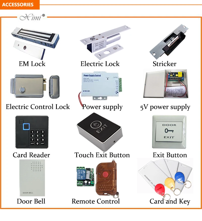  N20 Biometric Proximity Card Reader For Access Control System  Ip65 Waterproof 125Khz Rfid/ Id/ Em Card Access Control Reader