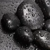 Natural granite pebble pebbles polished black river rocks