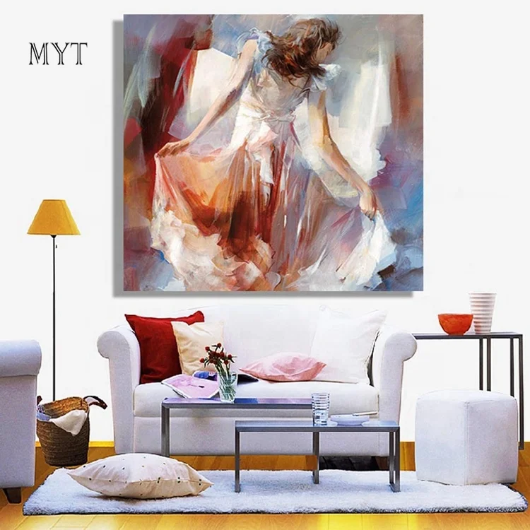  ◦˚ღ ســـجل حضــورك بــلوحه فنية ღ˚◦ - صفحة 44 MYT-Cheap-Abstract-Wall-Art-Ballet-Woman