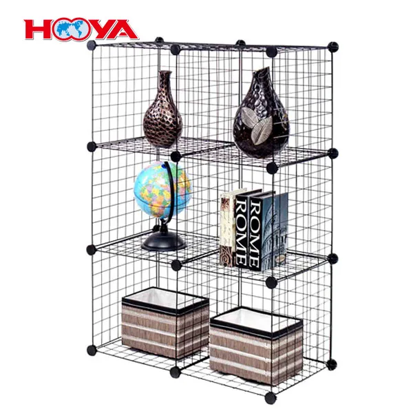 Stackable Black Mesh Wire Storage Cubesset With 8 Cube Buy Wire