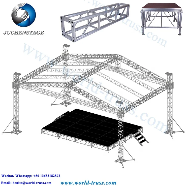 4 Pilares 4 Patas 12x8x6m Torre Estructura Techo Span Truss Con Plataforma De Escenario Identificacion Del Producto 300015219272 Spanish Alibaba Com