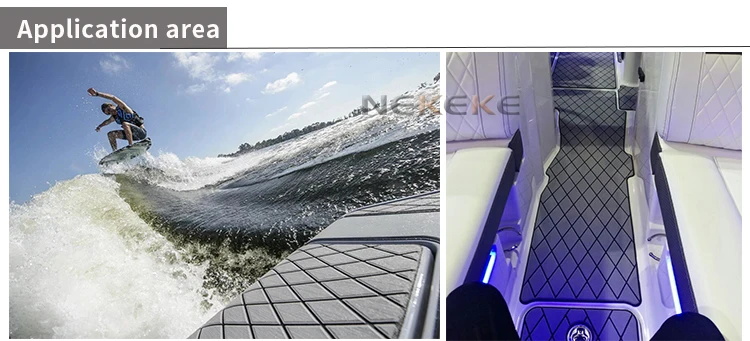 NEKEKE synthetic teak decking flooring deck sheet durable EVA foam decking pad