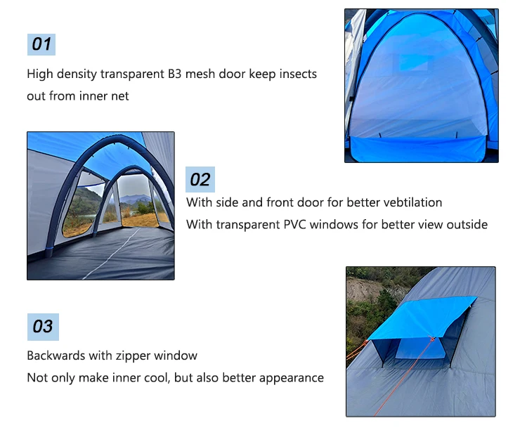 Opblaasbare Grote Tent Camping Outdoor Met Luchtpomp Voor Opblaasbare Grote Tent Camping Outdoor Met Luchtpomp Voor