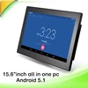 15.6 inch big size tablet pc with S500 quad core Android 5.1 OS support touch screen