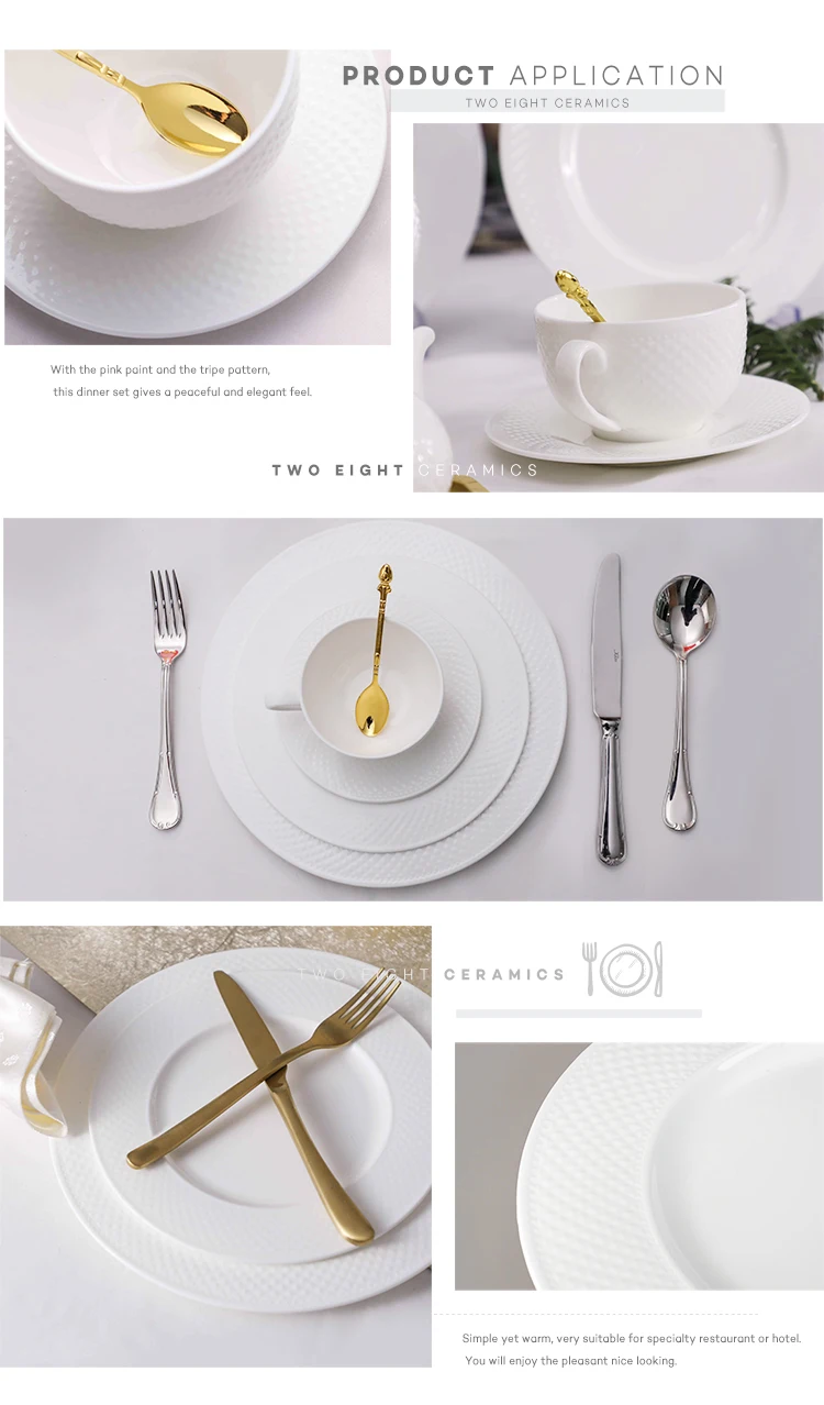Faithful Ceramics Porcelain Tableware Manufacturer Good Quality New Design Dishwashersafe Hotel