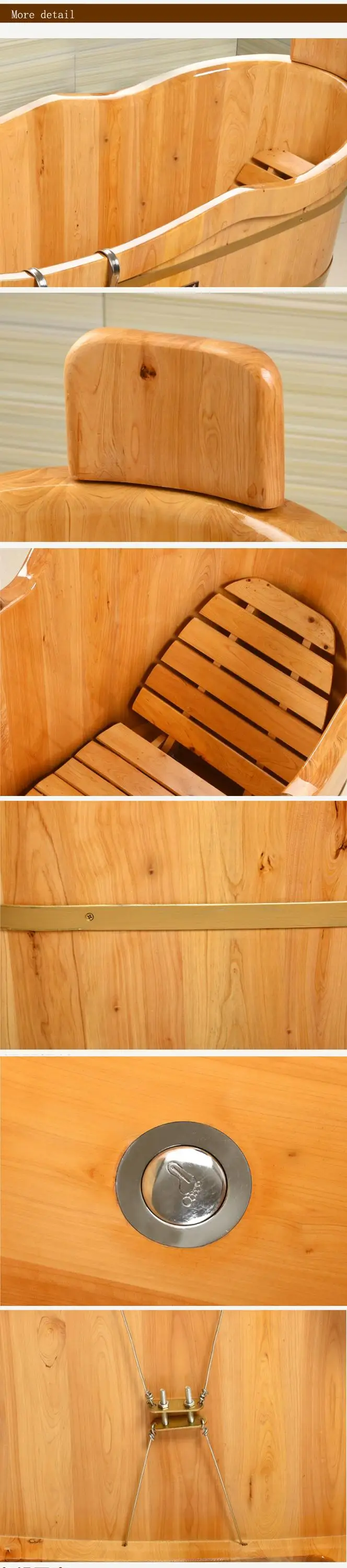 Commercio All Ingrosso Freestanding Vasca Da Bagno In Legno Vasca