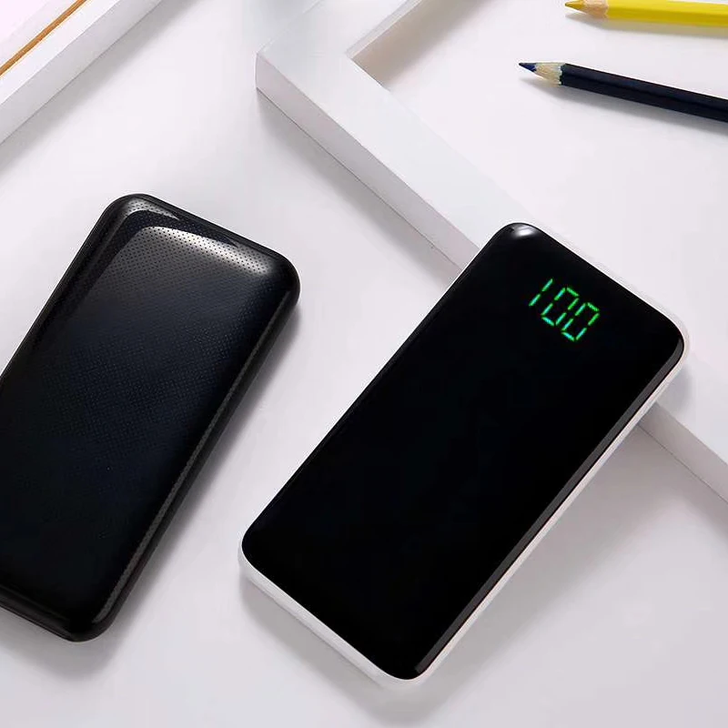 Powerbank 10000 mah large capacity 10000mah 2USB ports LCD display power bank for mobile phone - ANKUX.COM