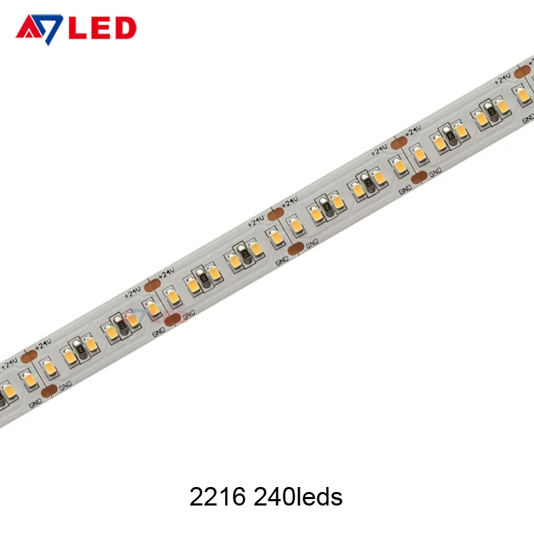CE ROHS UL smd2216 240leds white rope lights led strip smd for jewelry showcase furniture