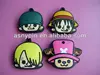 pvc rubber anime key head cap, cheap key cover