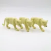 Plastic animal figure leopard, blank action figure, custom animal model figure toys