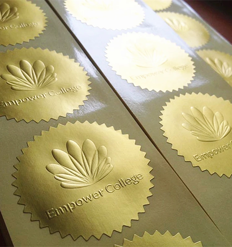 Homemade New Designs Gold Embossed Sticker Labels Buy Gold Embossed Sticker Labelsembossed 2307