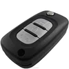3 Buttons Remote Flip Key Shell Replacement For Renault Clio