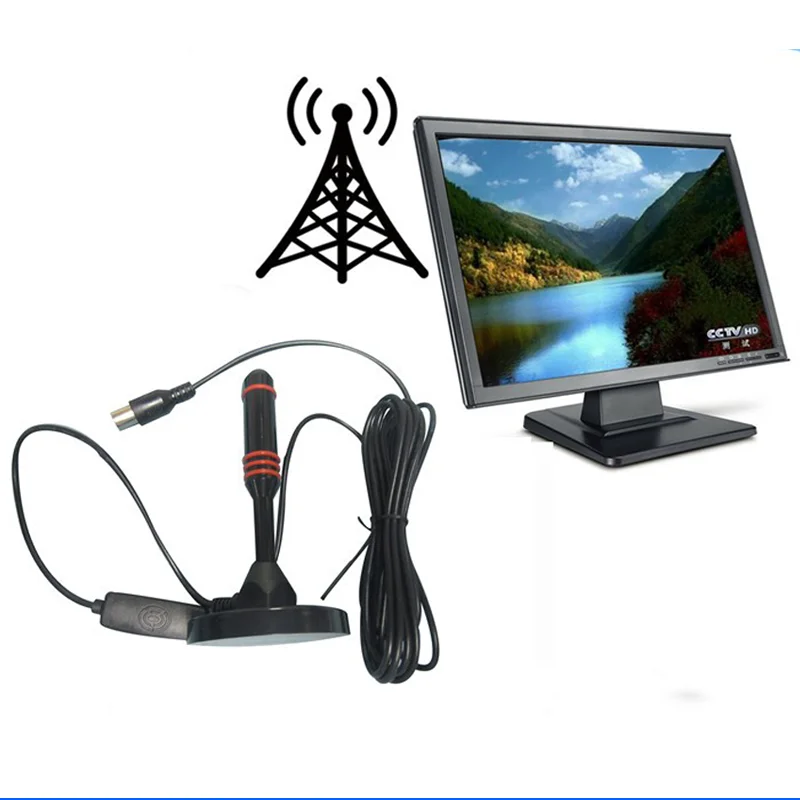 External Power Supply Uhf Vhf Digital Tv Antenna Indoor Base