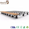 Adjustable bearing pedestal supporting base to raise marble and decking board