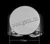 Sterling Silver Pad Ring Base, more plated colors for choice, size: 7#, 10mm, 15x15mm, 18mm, Sold by PC