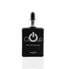 matte black 50ml rectangle glass bottle with aluminum screw cap
