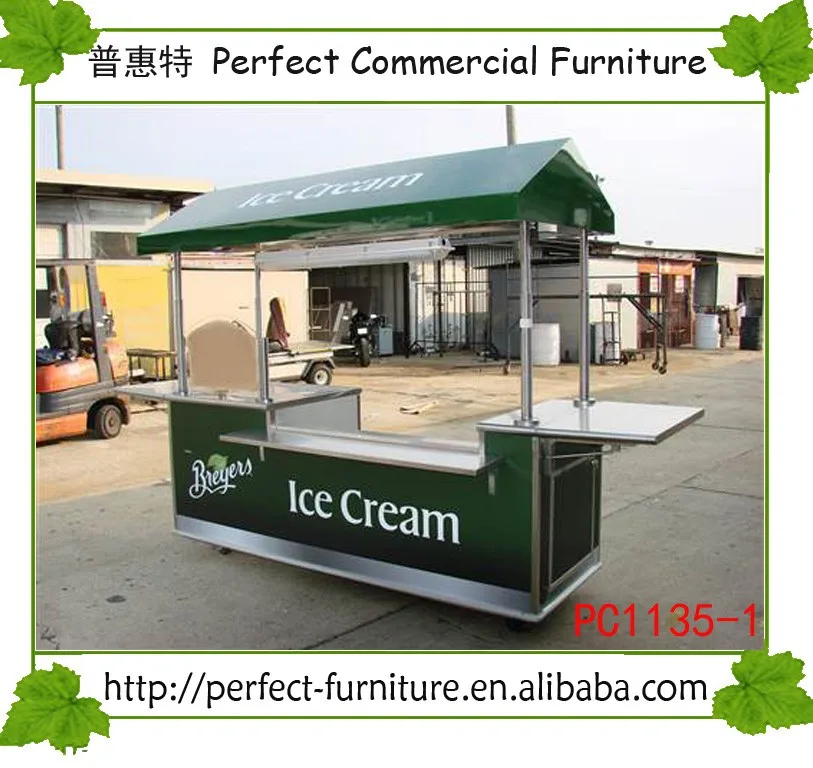 Outdoor Ice Cream Carts For Sale In Shopping Mall,Ice Cream Push Carts