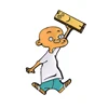 QIHE Jonny and Plank Enamel Pin Anime EEnE badge brooch Lapel pin Denim Shirt Collar Childhood Cartoon Jewelry Gift for friends