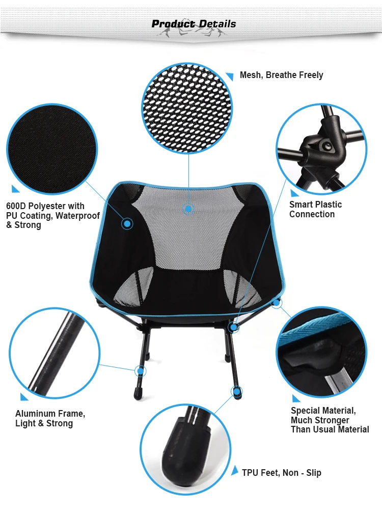 2018 korea popular new design camping chair