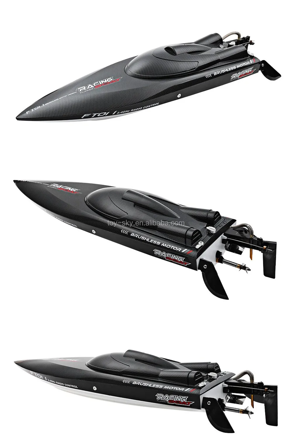 2016 Ft011 Battery Powered Toy Boat 50km/h Speed With Brushless Motor