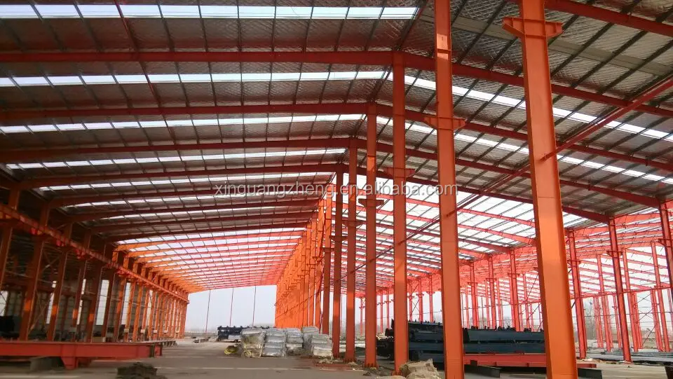 Low cost prefabricated steel structure electric warehouse
