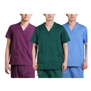 Hand-washing Short-sleeved Health Care V neck Summer Nurse uniform medical scrub Hand-washing Short-sleeved Health Care V neck Summer Nurse uniform medical scrub