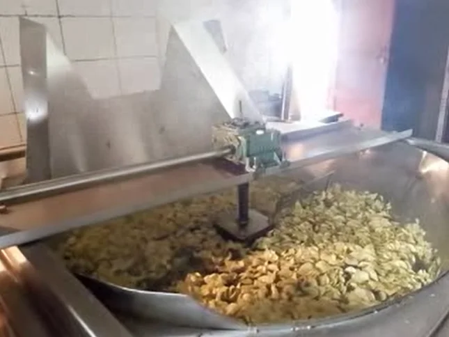 100kg/h Semi-automatic Potato Chips Production Line In Snack Machines