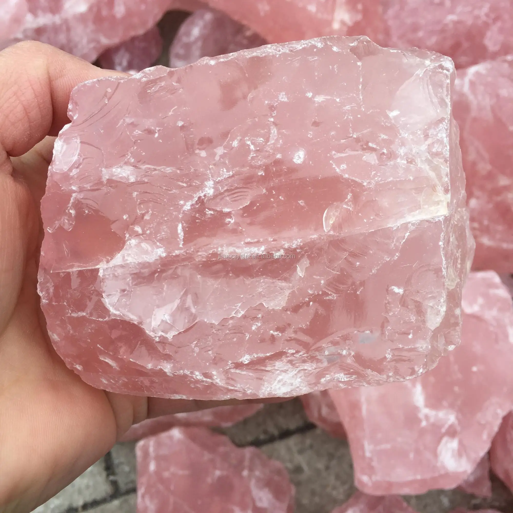 raw rose quartz crystal