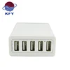 Worldwide universal ac dc portable 5 usb travel charger generic cell phone adaptive charger