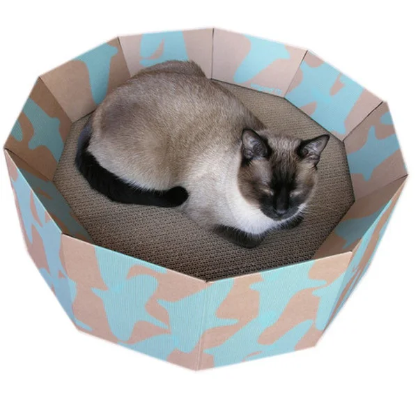 Summer Circle Cat Corrugated Bed Cardboard Cat Bed - Buy ...