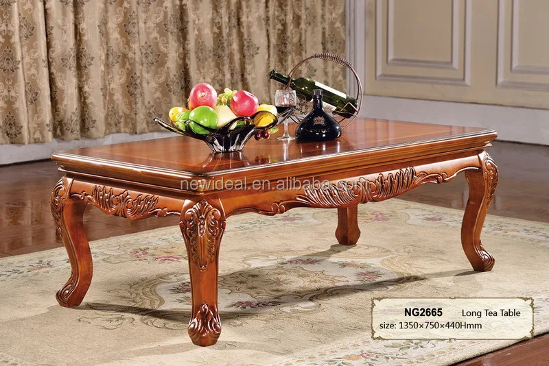 Wooden Tea Table Design High Class Large Rectangular Coffee Tables