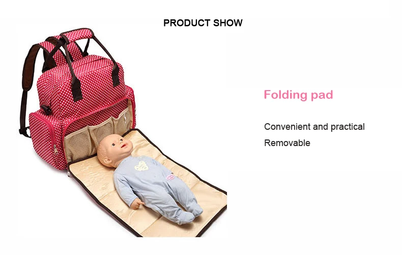 Tote Diaper Bag Extra Large Unfolding Mommy Baby Nursing Bag Mummy Diaper Backpack With Changing Pad