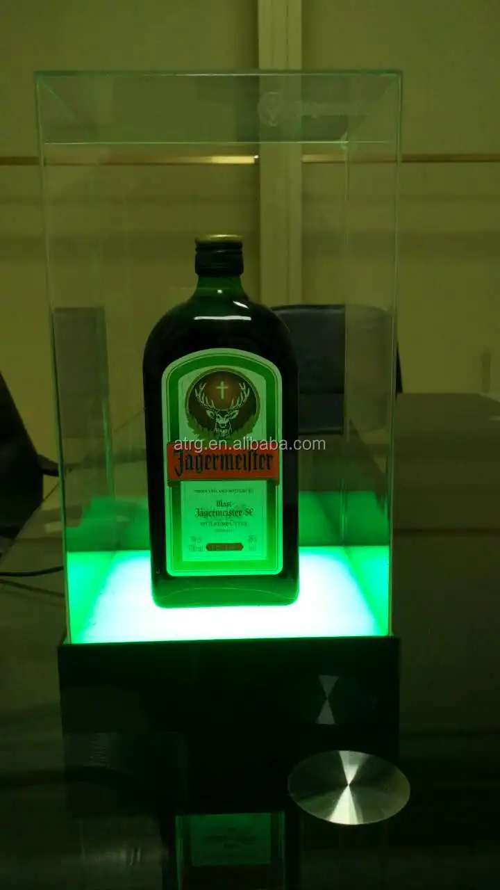 Acrylic LED bottle glorifier display stand for wine branding promotion