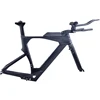 Super Aero carbon fiber tt bike frames cycling time trial frame carbon triathlon frameset with X brake calipers