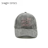 Custom Ladies faux suede hat clasp 5 panel baseball cap