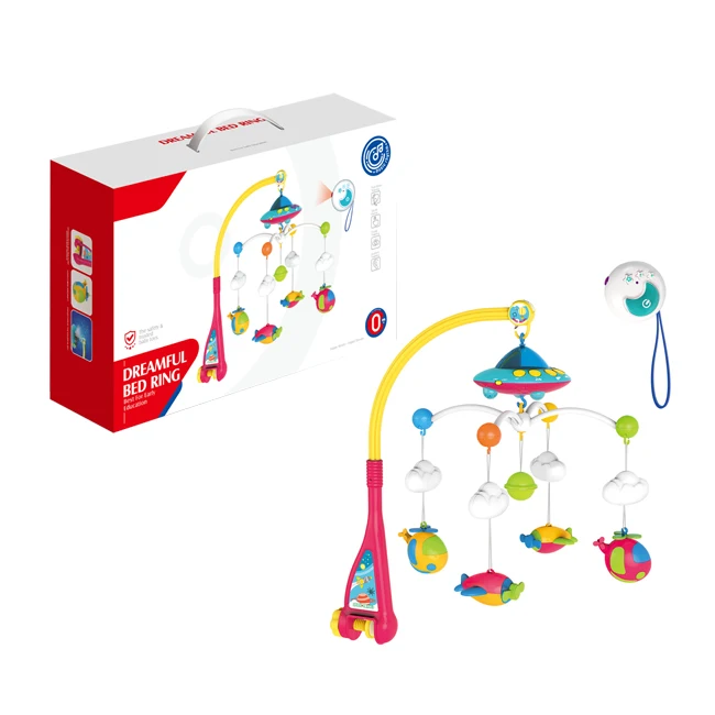 Electric Baby Bed Hanging Toy R/C Baby Crib Musical Mobile Toys With Projection HC272435