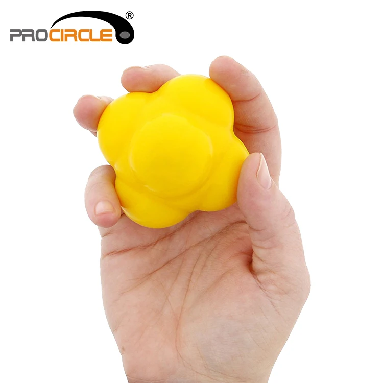 Random Bounce Coordination Rubber Reaction Ball Agility Speed Trainer