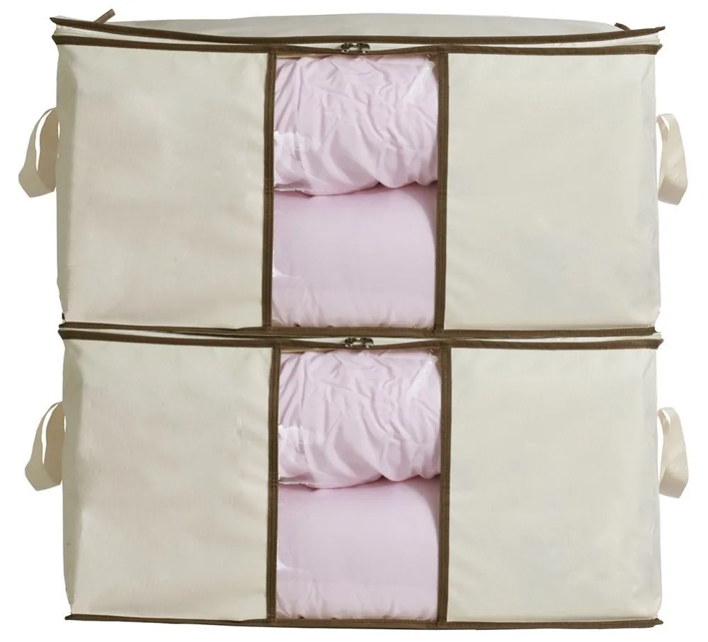Jumbo Zippered Storage Bag For Closet King Comforter,Clothes,Blanket