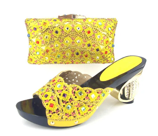 African Used Shoes Find Deals On Line At Get Quotations Mb12 3yellow Luxury Diamond African Wedding Shoes Matching Bag Beauty Woman With