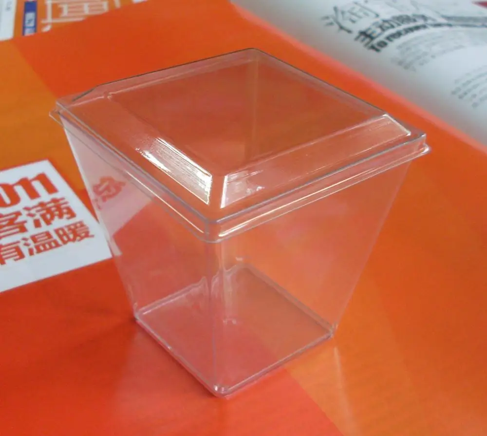 The Hot Sale Food Grade 8 Oz / 230 Ml Clear Disposable Plastic Dessert