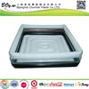 Fashion factory customized family play 3 rings pvc black white big inflatable rectangular swimming pool